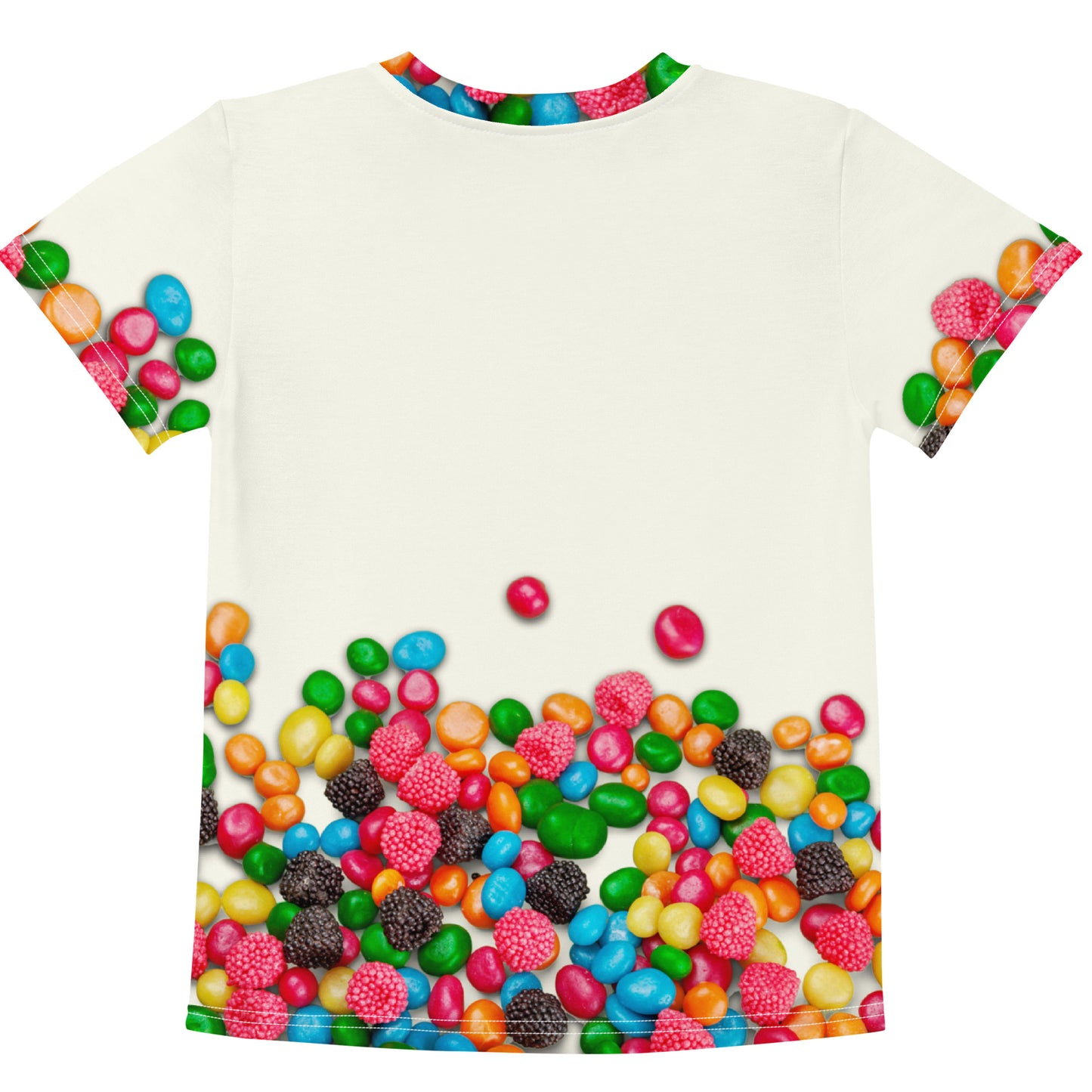 Kids SWEET! as a CANDY SUGAR HIGH All Over Print Novelty Crew Neck T-shirt