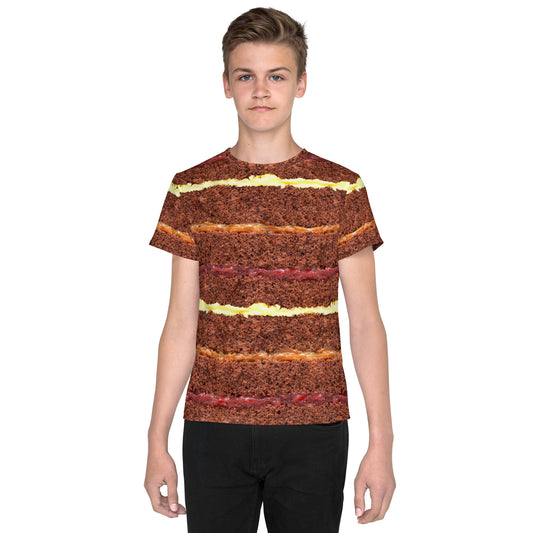 Kid's & Teens CHOCOLATE CAKE GATEAU LAYERS All Over Print Unisex T-shirt