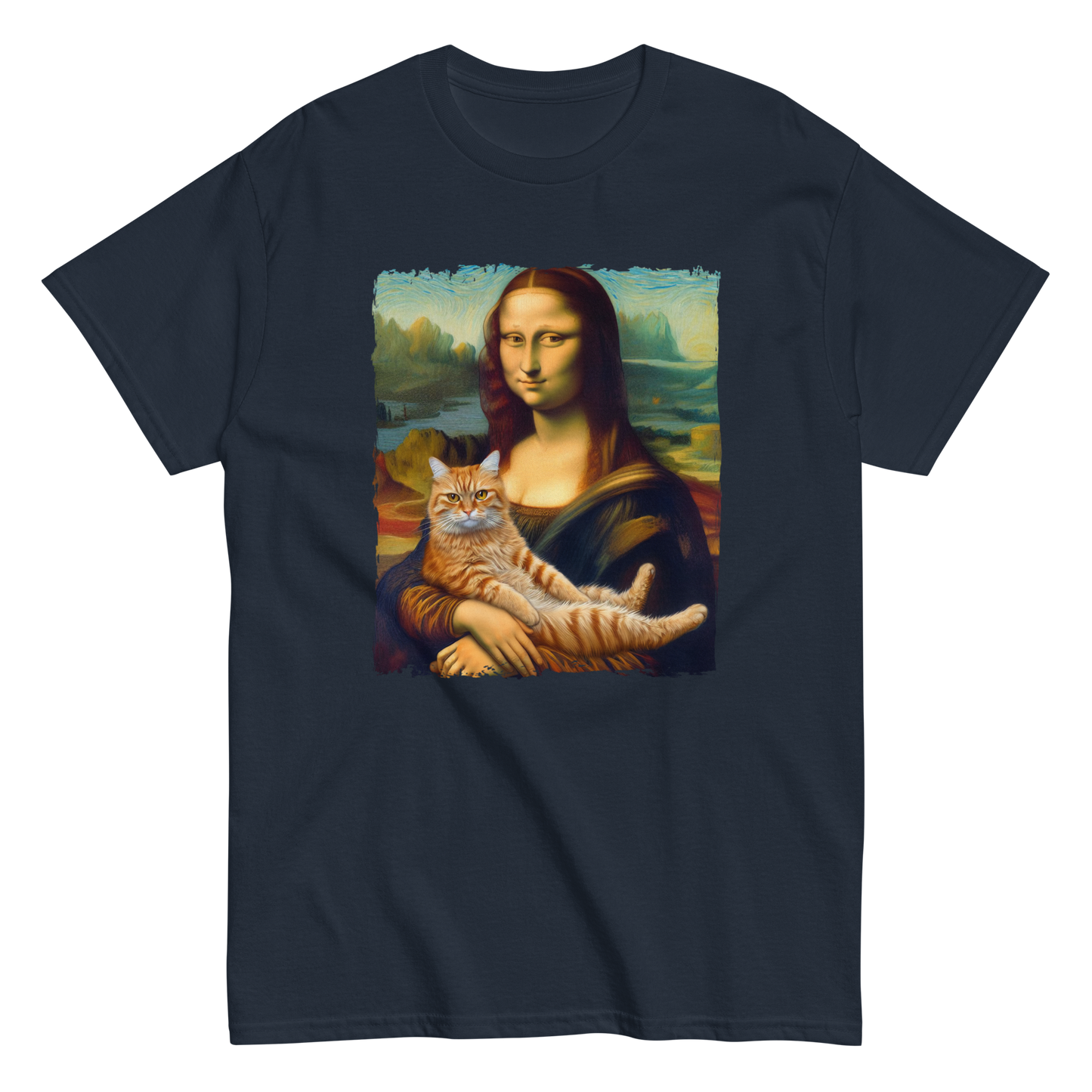 Mona Lisa cat Tee shirt