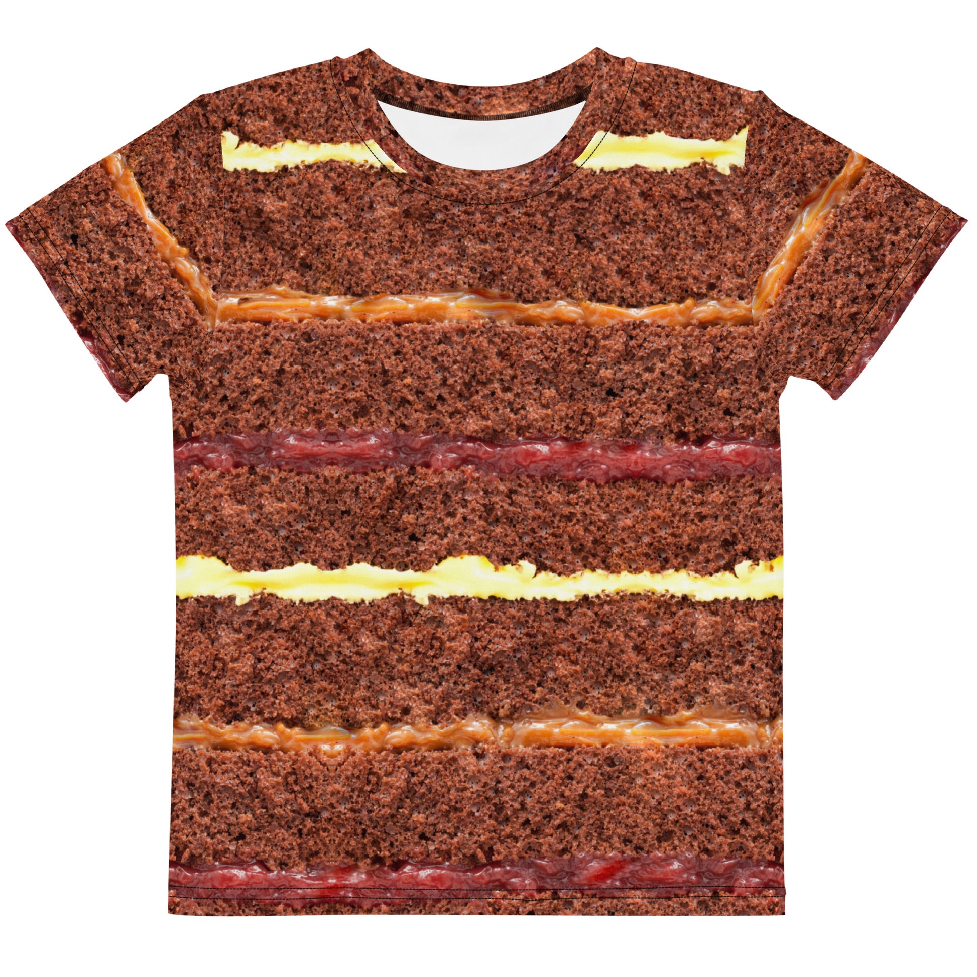 chocolate cake kids all over print T-shirt front