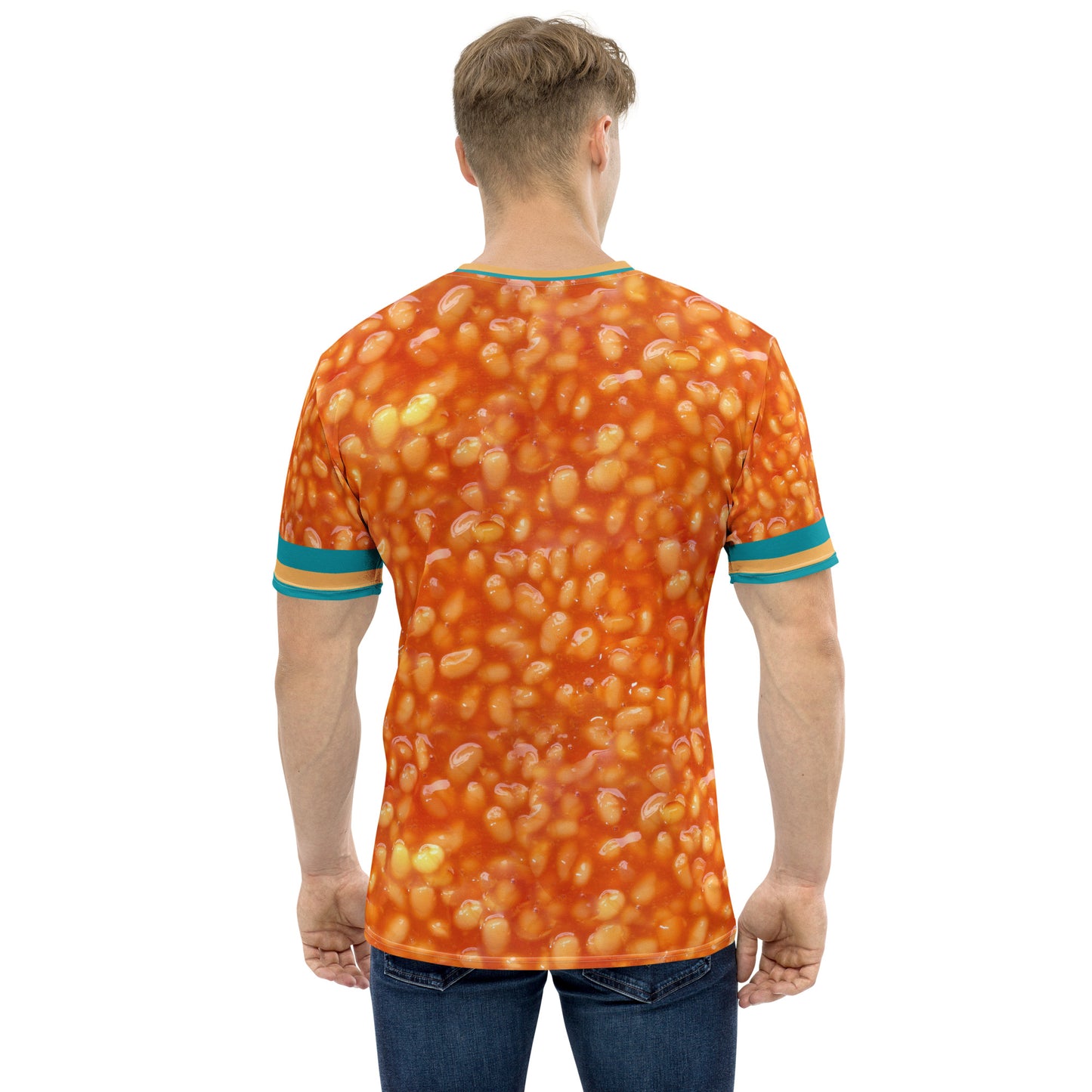 Men's BAKED BEANS in TOMATO SAUCE All-Over-Print T-shirt