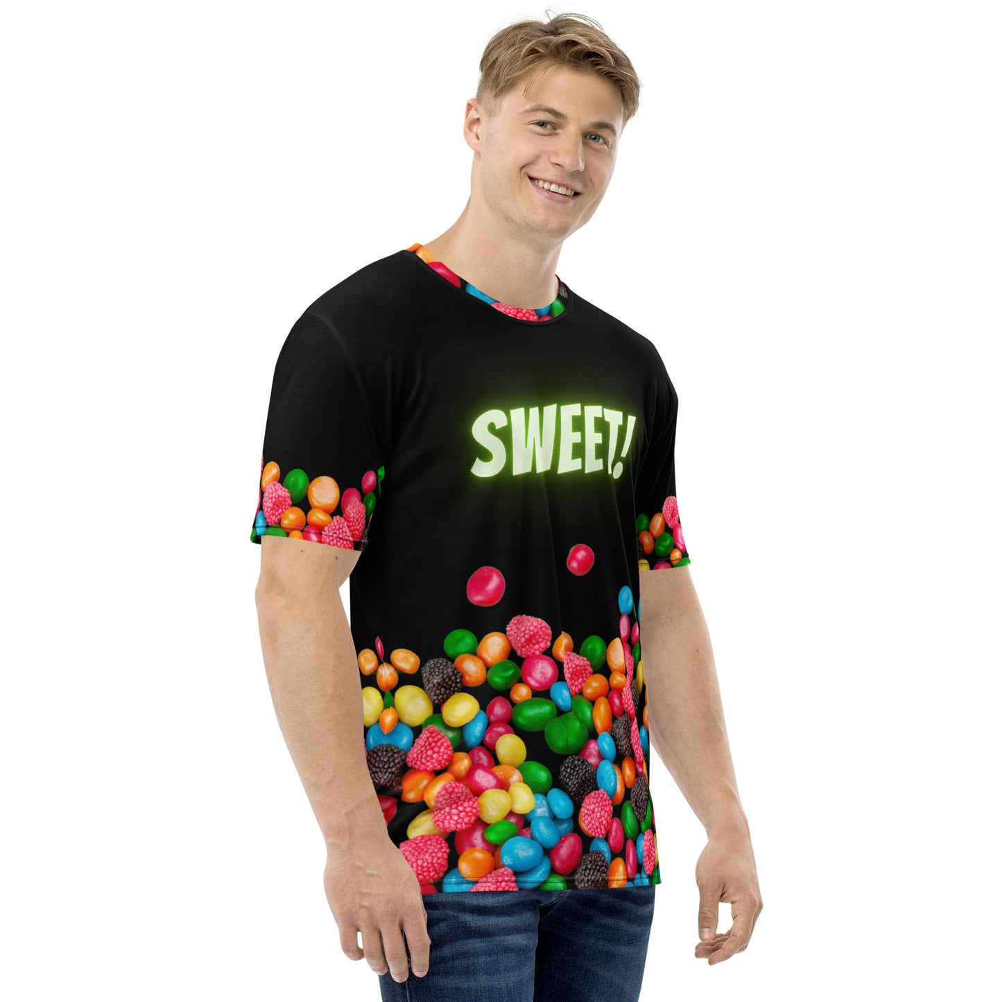 Men's SWEET as a CANDY SUGAR HIGH All Over Print Novelty T-shirt