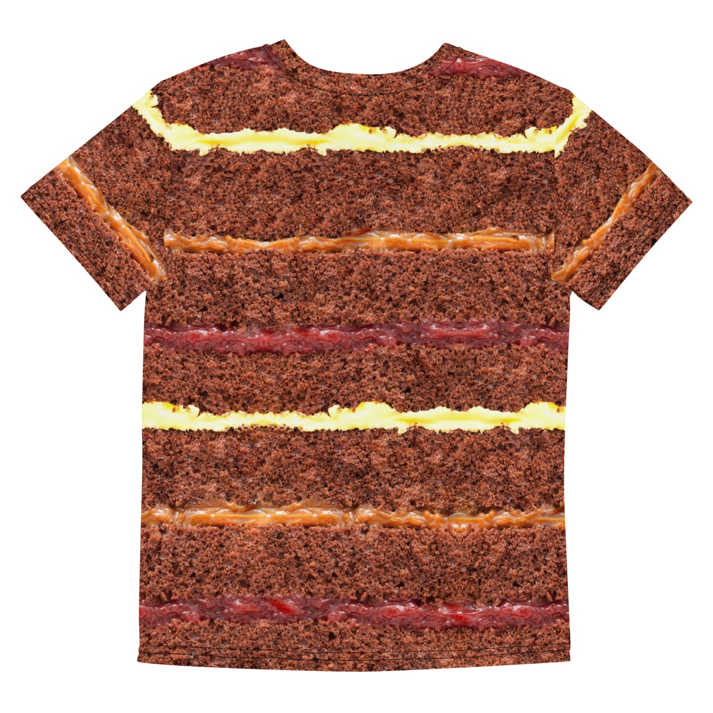 Kid's & Teens CHOCOLATE CAKE GATEAU LAYERS All Over Print Unisex T-shirt