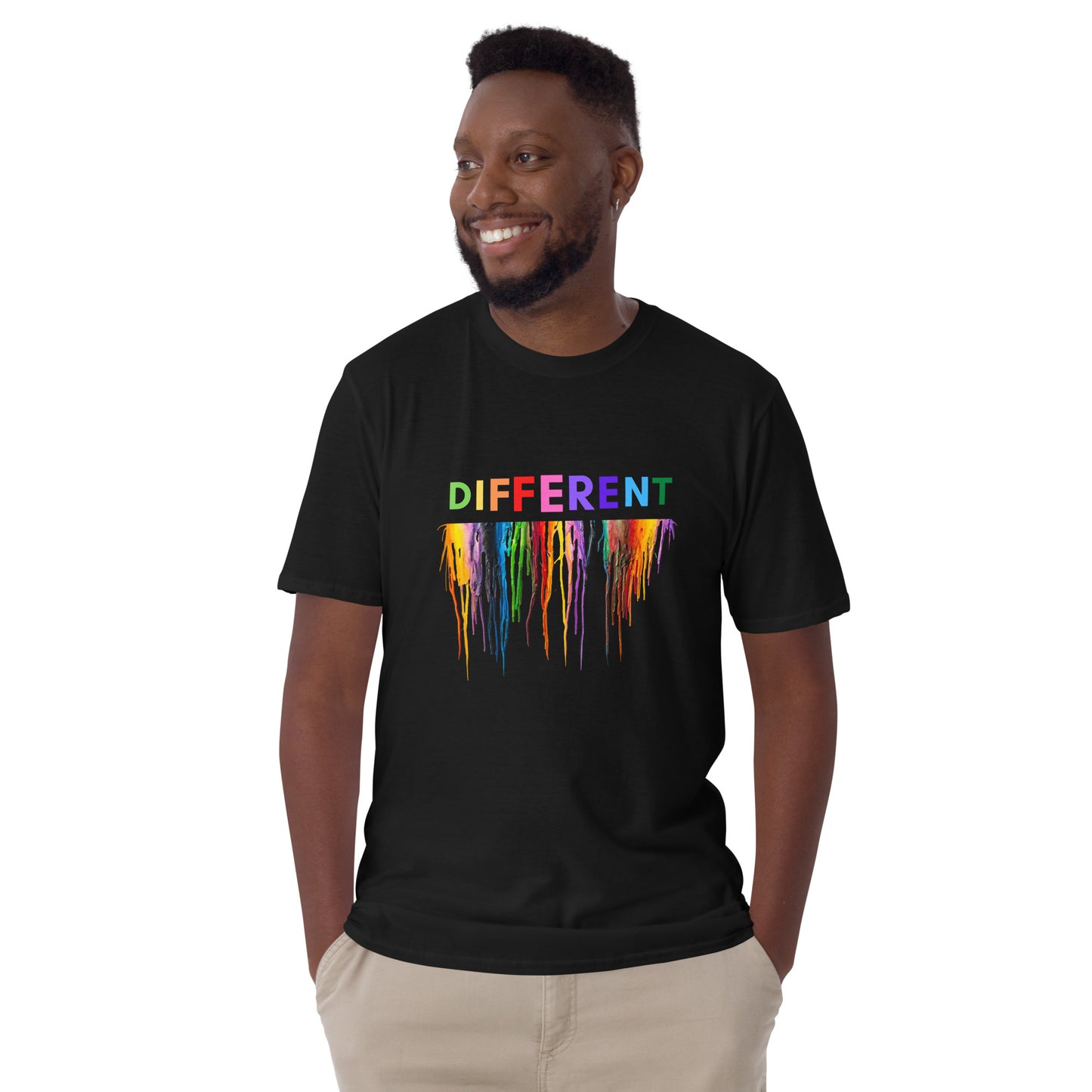 Funny DIFFERENT Melting Crayons Print Unisex T-Shirt