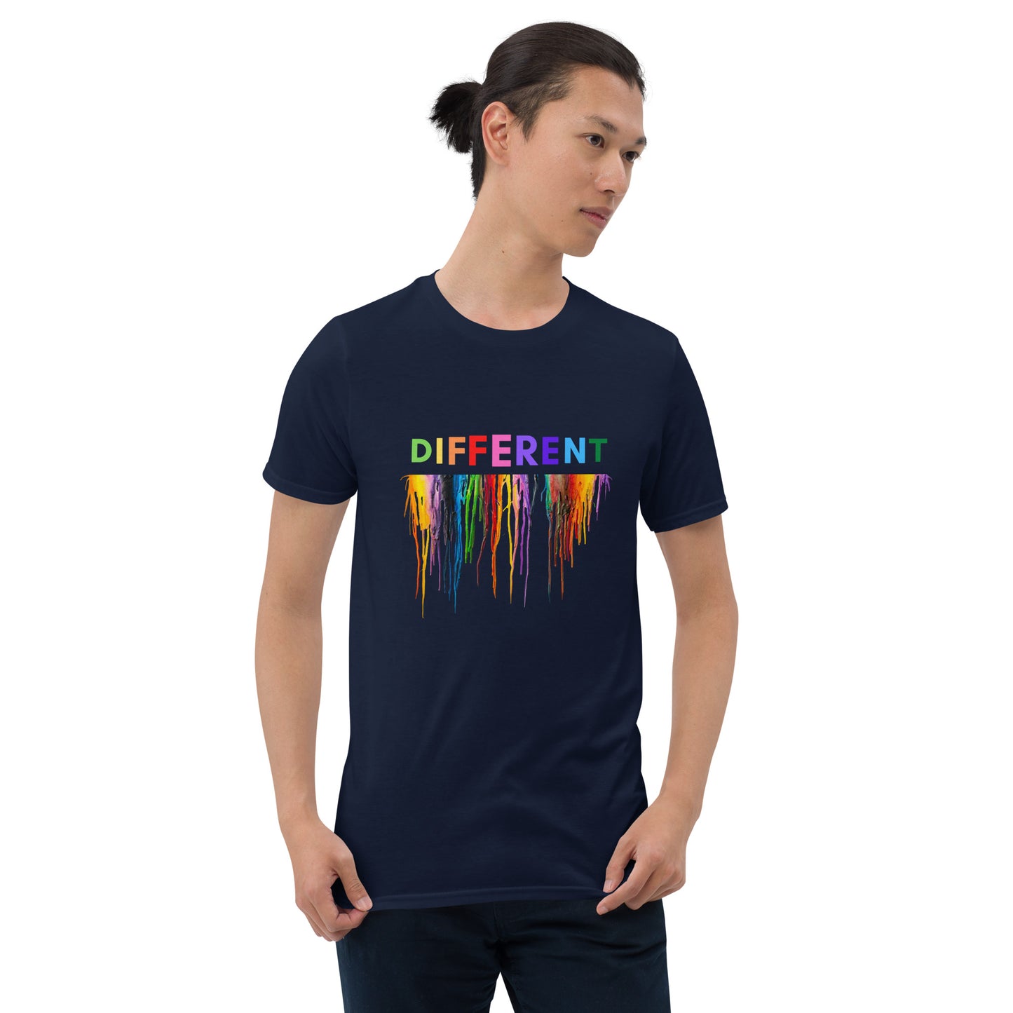 Funny DIFFERENT Melting Crayons Print Unisex T-Shirt