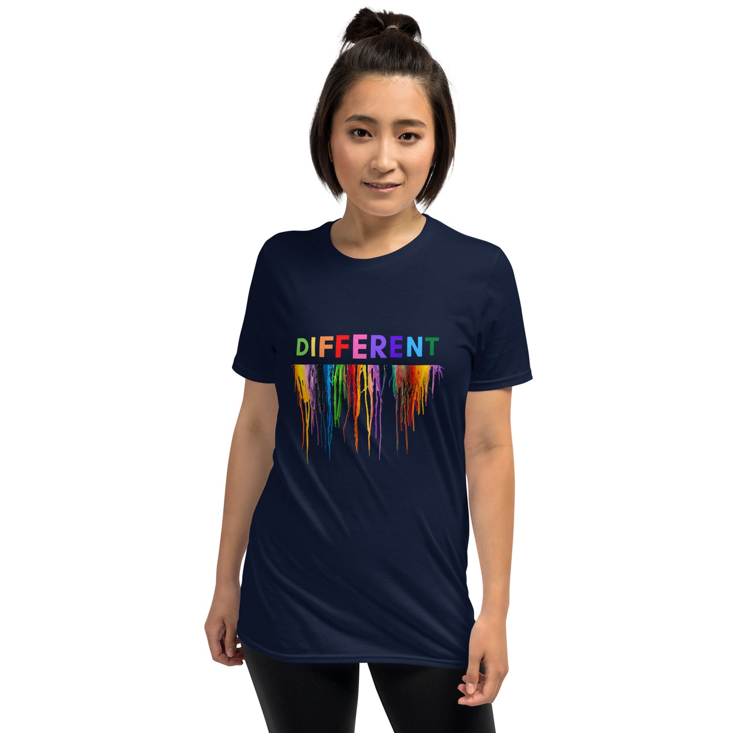 Funny DIFFERENT Melting Crayons Print Unisex T-Shirt